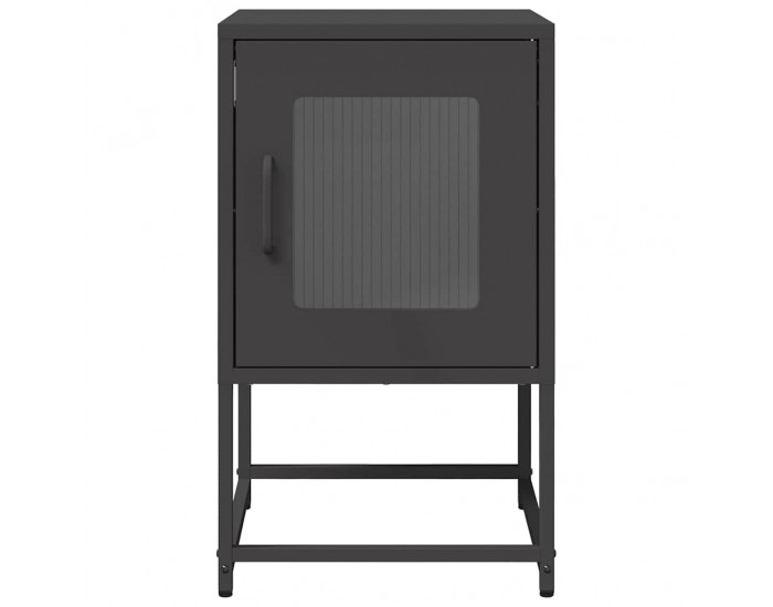 Sonata H Нощно шкафче черно 36x39x60,5 cm Студено валцувана стомана