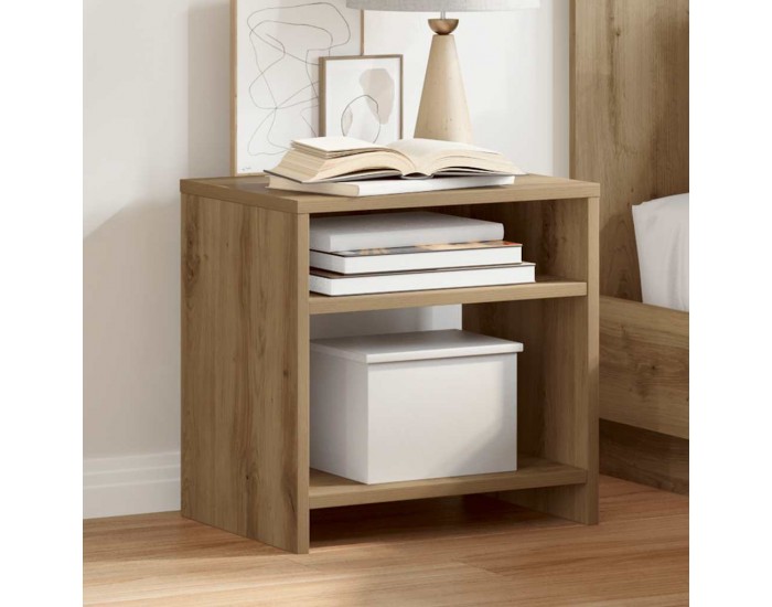 Sonata H Нощни шкафчета, 2 бр, дъб артизан, 40x30x40 см, инженерно дърво