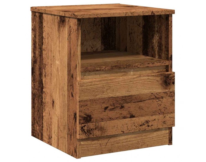 Sonata H Нощни шкафчета 2 бр старо дърво 40x40x50 см инженерно дърво