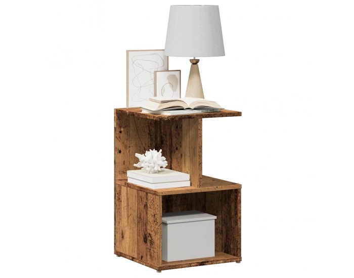 Sonata Noptiere 2 buc Lemn vechi 35x35x55 cm Lemn de prelucrare