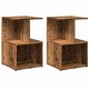Sonata Noptiere 2 buc Lemn vechi 35x35x55 cm Lemn de prelucrare