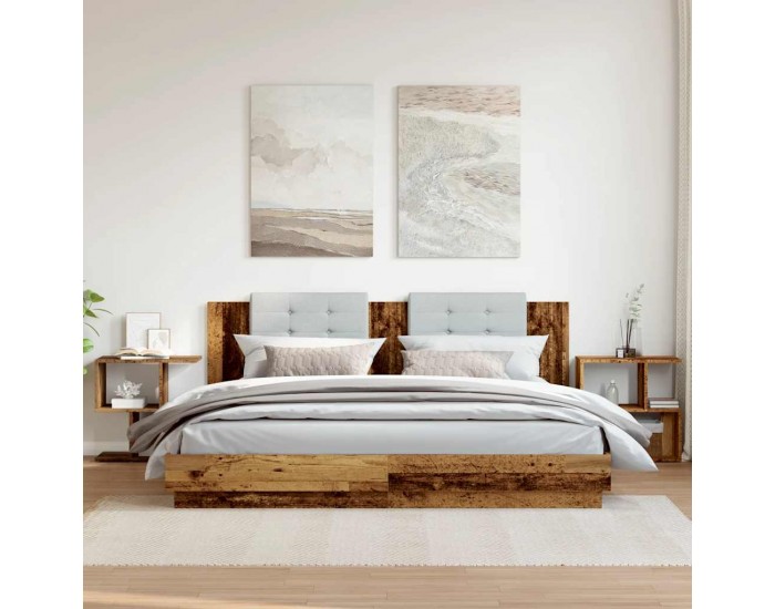 Sonata Noptiere, 2 buc., lemn vechi, 50x30x51,5 cm, PAL