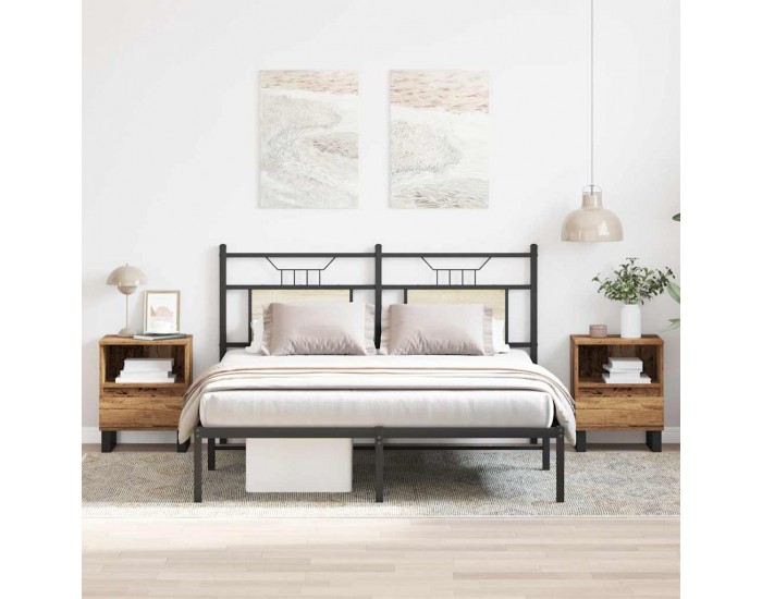 Sonata H Нощни шкафчета 2 бр старо дърво 40x35x50 см инженерно дърво