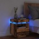 Sonata H Нощно шкафче с LED осветление Старо дърво 40x39x48,5 cm