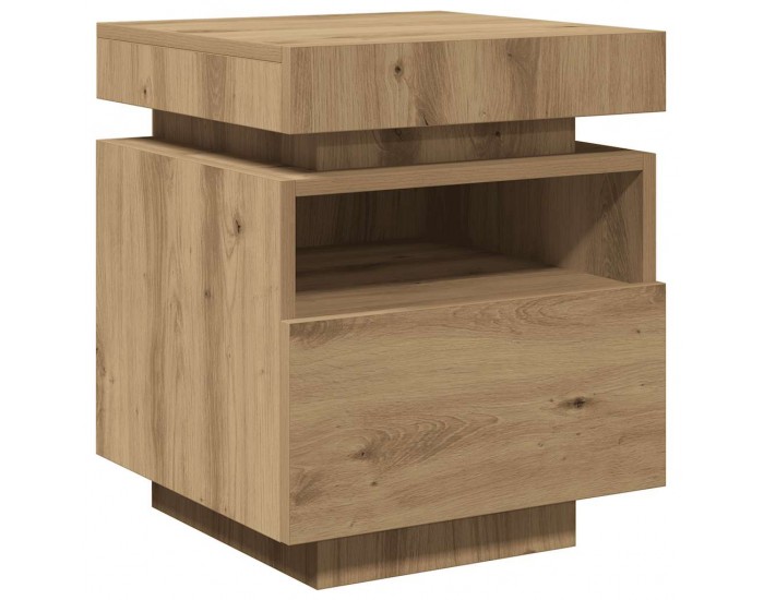 Sonata H Нощен шкаф с LED осветление Artisan Oak 40x39x48,5 cm