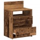 Sonata Noptiere 2 buc cu 2 sertare Lemn vechi 40x33x60 cm