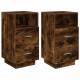 Sonata Noptiere 2 buc cu 2 sertare stejar afumat 36x36x68 cm