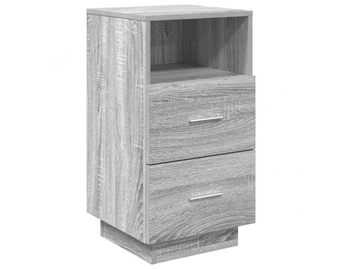 Sonata Noptiere 2 buc cu 2 sertare Gri Sonoma 36x36x68 cm