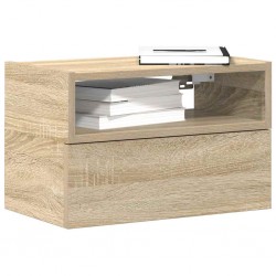 Sonata H Нощно шкафче за стенен монтаж, сонома дъб, 45x26x28,5 см - Noptiere