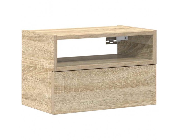 Sonata H Нощно шкафче за стенен монтаж, сонома дъб, 45x26x28,5 см