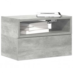 Sonata H Нощни шкафчета за стенен монтаж 2 бр бетонно сиви 45x26x28,5 см - Noptiere