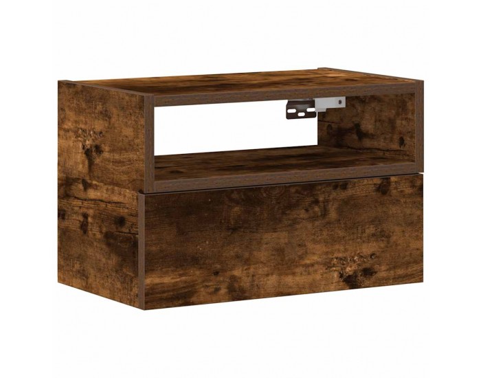 Sonata H Нощно шкафче за стенен монтаж, опушен дъб, 45x26x28,5 см