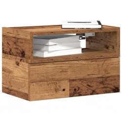 Sonata H Нощни шкафчета за стенен монтаж, 2 бр, старо дърво 45x26x28,5см - Noptiere
