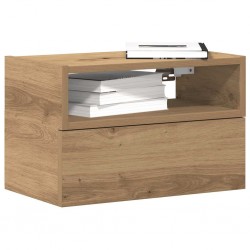 Sonata H Нощни шкафчета за стенен монтаж, 2 бр, дъб артизан 45x26x28,5см - Noptiere