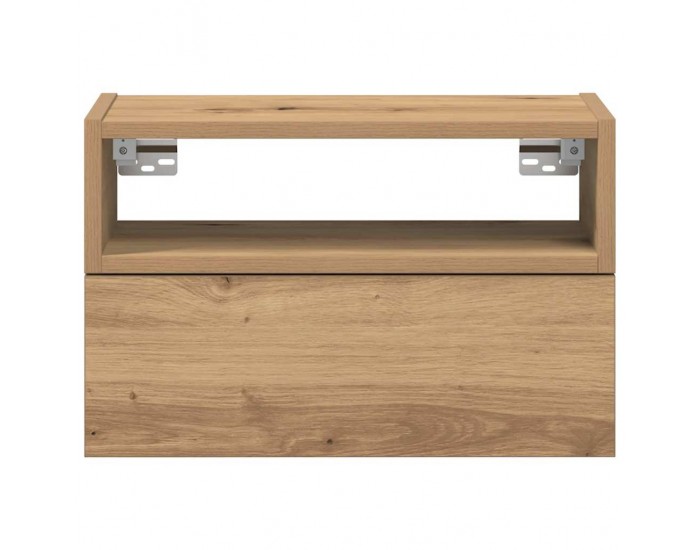 Sonata H Нощни шкафчета за стенен монтаж, 2 бр, дъб артизан 45x26x28,5см