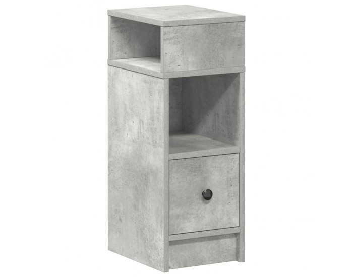 Sonata Noptiera cu sertar gri beton 25x31x66 cm