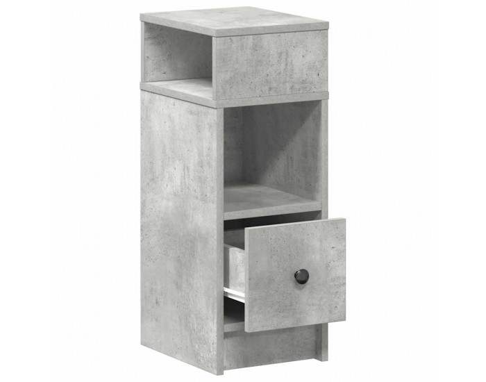 Sonata Noptiera cu sertar gri beton 25x31x66 cm