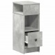 Sonata Noptiera cu sertar gri beton 25x31x66 cm