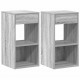 Sonata H Нощни шкафчета с чекмеджета, 2 бр, сив сонома, 35x34x66,5 см