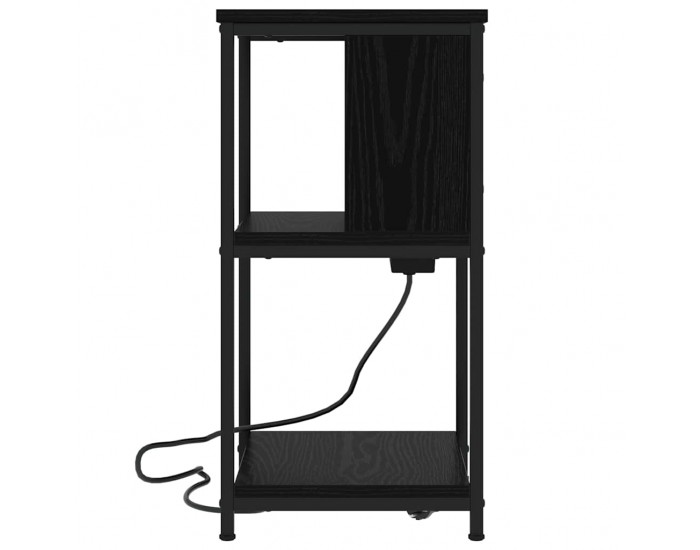 Sonata H Нощен шкаф Черен дъб 38 x 31 x 61 см Инженерно дърво