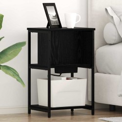 Sonata H Нощен шкаф 2 pcs Черен дъб 38 x 31 x 61 см Инженерно дърво - Noptiere