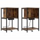 Sonata H Нощен шкаф 2 pcs Опушен дъб 38 x 31 x 61 см Инженерно дърво