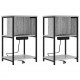 Sonata H Нощен шкаф 2 pcs Сив сонома 38 x 31 x 61 см Инженерно дърво