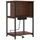Sonata H Нощен шкаф Кафяв дъб 38 x 31 x 61 см Инженерно дърво