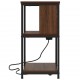Sonata H Нощен шкаф Кафяв дъб 38 x 31 x 61 см Инженерно дърво