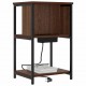 Sonata H Нощен шкаф 2 pcs Кафяв дъб 38 x 31 x 61 см Инженерно дърво