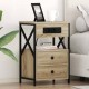 Sonata H Нощно шкафче с зарядна станция 2 pcs Сонома дъб 40 x 31 x 60 см