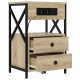 Sonata H Нощно шкафче с зарядна станция 2 pcs Сонома дъб 40 x 31 x 60 см