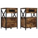 Sonata H Нощно шкафче с зарядна станция 2 pcs Димян дъб 40 x 31 x 60 см