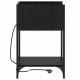 Sonata H Нощно шкафче с рафт Черен дъб 40 x 40 x 61 см Инженерно дърво