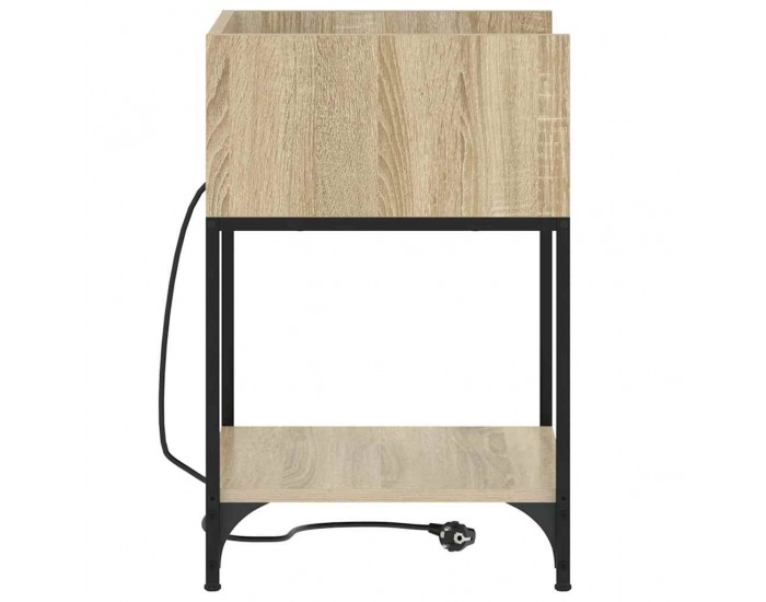 Sonata H Нощно шкафче с рафт дъб сонома 40 x 40 x 61 см Инженерно дърво