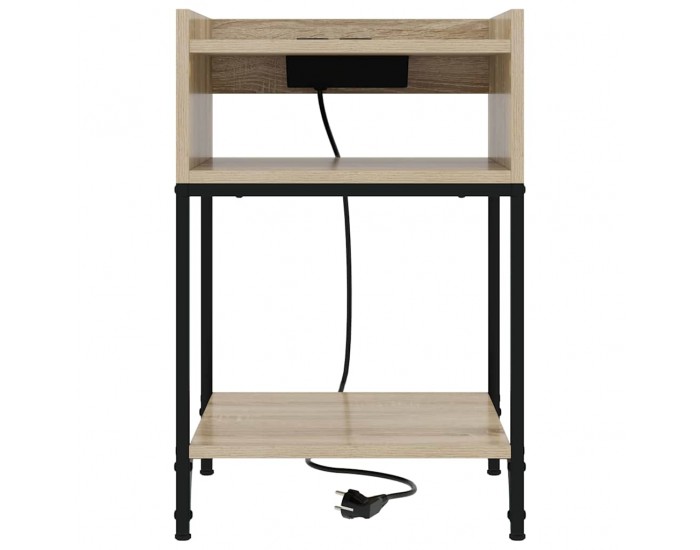 Sonata H Нощно шкафче с рафт дъб сонома 40 x 40 x 61 см Инженерно дърво