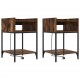 Sonata H Нощно шкафче 2 pcs Опушен дъб 40 x 40 x 61 см Инженерно дърво