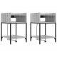 Sonata H Нощно шкафче 2 pcs Сив сонома 40 x 40 x 61 см Инженерно дърво