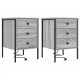 Sonata H Нощен шкаф 2 pcs Сив сонома 42 x 41 x 61 см Инженерно дърво