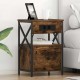 Sonata H Нощен шкаф Опушен дъб 40 x 31 x 60 см Инженерно дърво