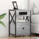 Sonata H Нощен шкаф 2 pcs Сив сонома 40 x 31 x 60 см Инженерно дърво