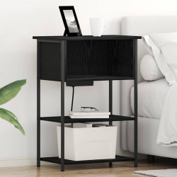 Sonata H Нощен шкаф Черен дъб 55 x 31 x 76 см Инженерно дърво - Noptiere