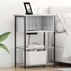 Sonata H Нощен шкаф Сив сонома 55 x 31 x 76 см Инженерно дърво