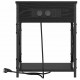 Sonata H Нощно шкафче с зарядна станция Черен дъб 41 x 31 x 51 см