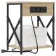 Sonata H Нощно шкафче с зарядна станция дъб сонома 41 x 31 x 51 см