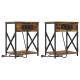 Sonata H Нощно шкафче с зарядна станция 2 pcs Опушен дъб 41 x 31 x 51 см