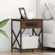 Sonata H Нощно шкафче с зарядна станция Кафяв дъб 41 x 31 x 51 см