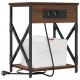 Sonata H Нощно шкафче с зарядна станция Кафяв дъб 41 x 31 x 51 см