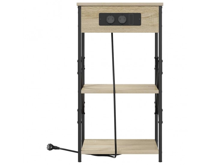 Sonata H Нощен шкаф с рафт дъб сонома 41 x 31 x 76 см Инженерно дърво