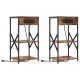 Sonata H Нощен шкаф 2 pcs Опушен дъб 41 x 31 x 76 см Инженерно дърво